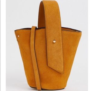 Mango Suede Bucket Bag NWT